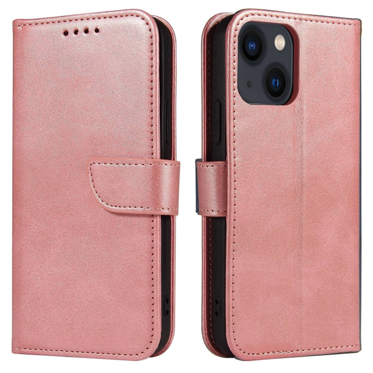 For iPhone 14 Calf Texture Buckle Flip Leather Phone Case
