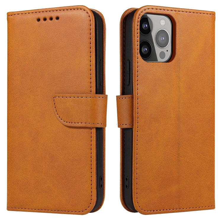 For iPhone 14 Pro Calf Texture Buckle Flip Leather Phone Case