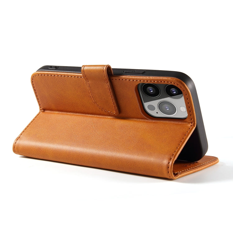 For iPhone 14 Pro Calf Texture Buckle Flip Leather Phone Case