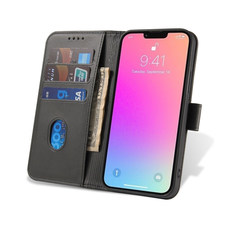 For iPhone 14 Pro Calf Texture Buckle Flip Leather Phone Case
