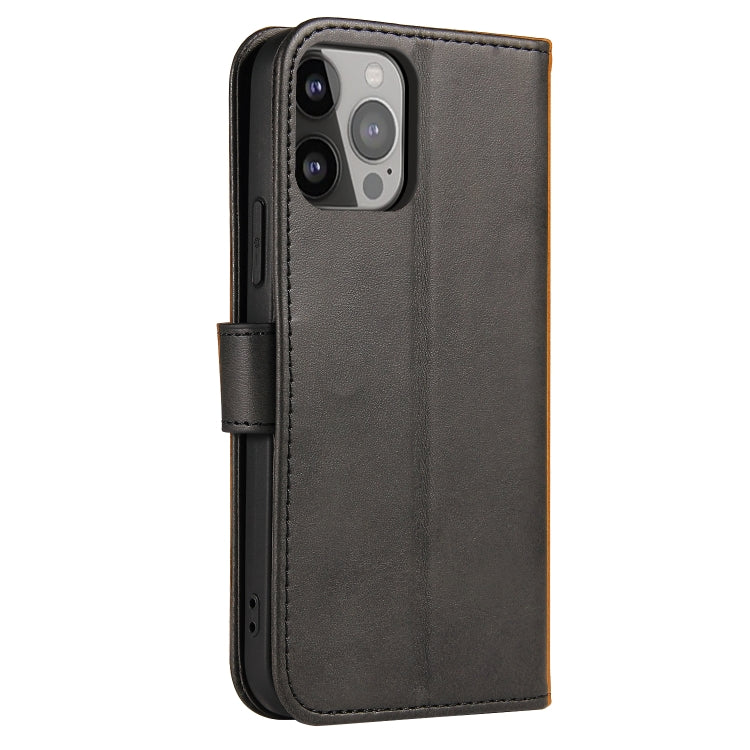 For iPhone 14 Pro Max Calf Texture Buckle Flip Leather Phone Case