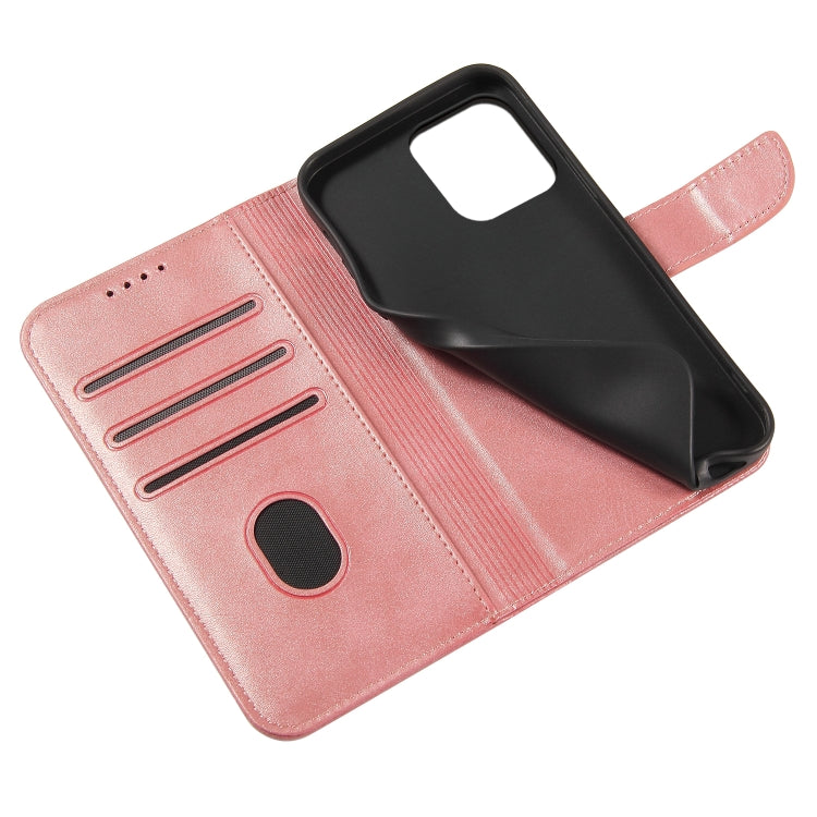 For iPhone 14 Pro Max Calf Texture Buckle Flip Leather Phone Case