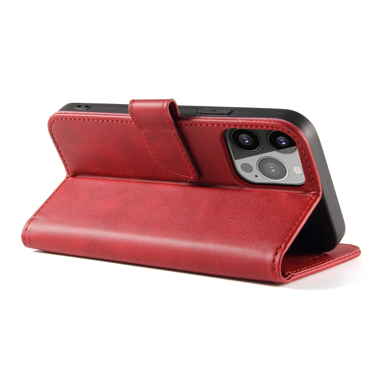 For iPhone 14 Pro Max Calf Texture Buckle Flip Leather Phone Case