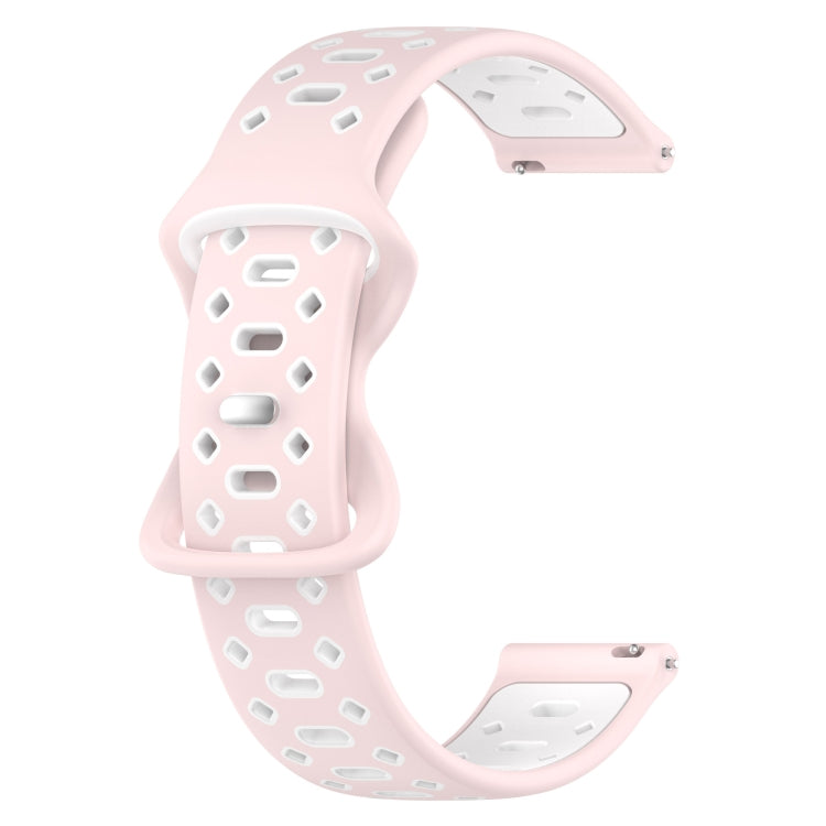 For Samsung Galaxy Watch 5 40mm 20mm Two-color Diamond Silicone Watch Band