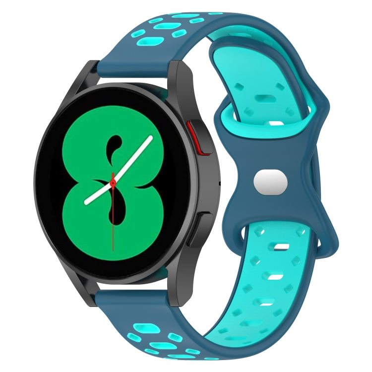 For Samsung Galaxy Watch 5 40mm 20mm Two-color Diamond Silicone Watch Band