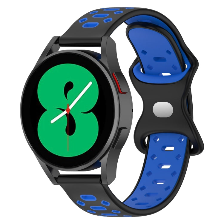 For Samsung Galaxy Watch 5 40mm 20mm Two-color Diamond Silicone Watch Band