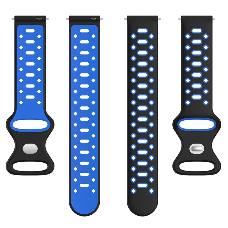 For Samsung Galaxy Watch 5 40mm 20mm Two-color Diamond Silicone Watch Band