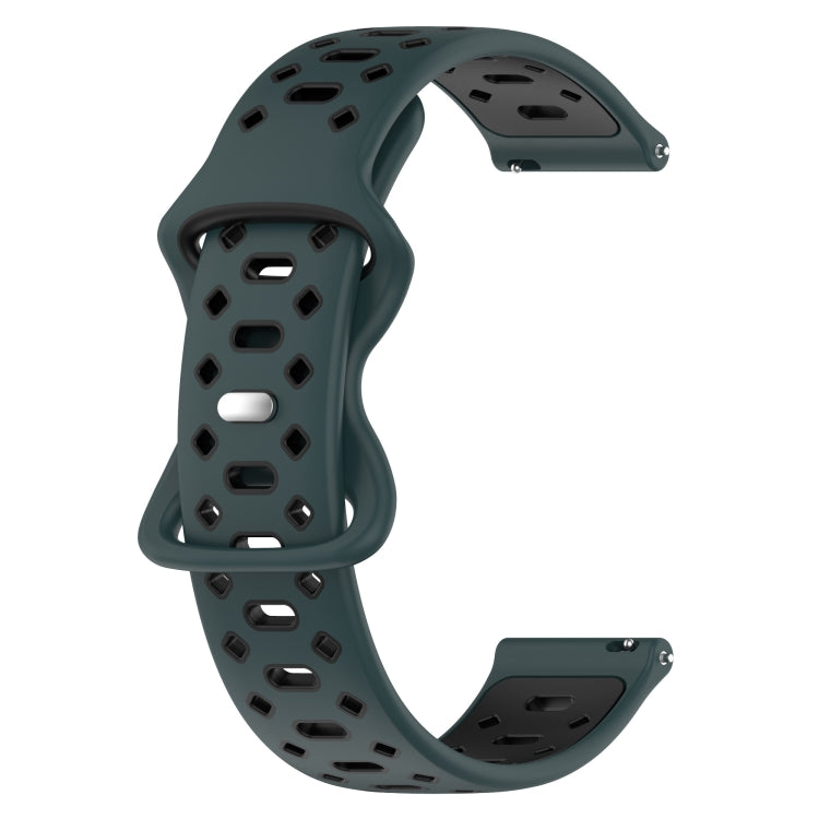 For Samsung Galaxy Watch 5 40mm 20mm Two-color Diamond Silicone Watch Band