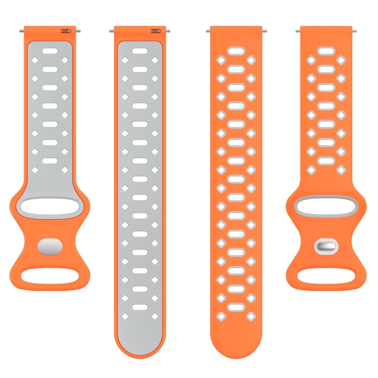 For Samsung Galaxy Watch 5 40mm 20mm Two-color Diamond Silicone Watch Band