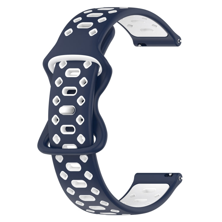 For Samsung Galaxy Watch 5 44mm 20mm Two-color Diamond Silicone Watch Band