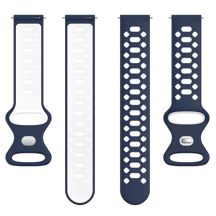 For Samsung Galaxy Watch 5 44mm 20mm Two-color Diamond Silicone Watch Band