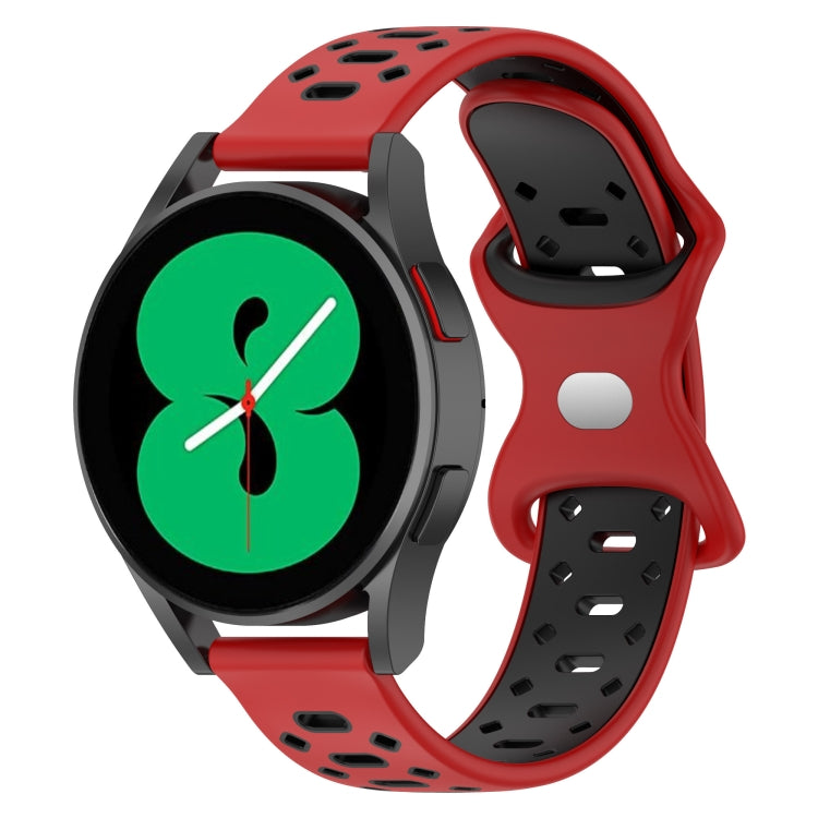 For Samsung Galaxy Watch 5 44mm 20mm Two-color Diamond Silicone Watch Band