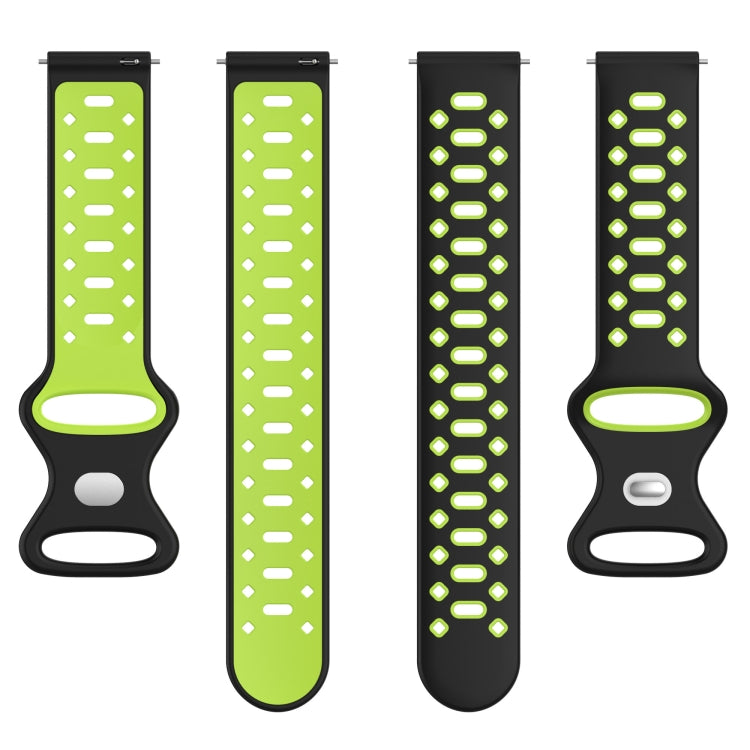For Samsung Galaxy Watch 5 44mm 20mm Two-color Diamond Silicone Watch Band