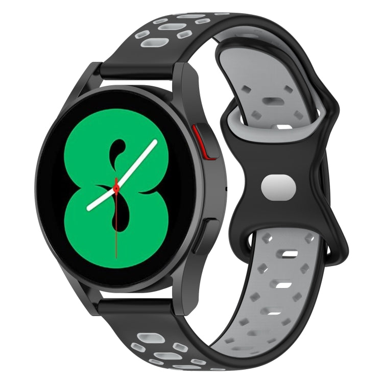 For Samsung Galaxy Watch 5 44mm 20mm Two-color Diamond Silicone Watch Band