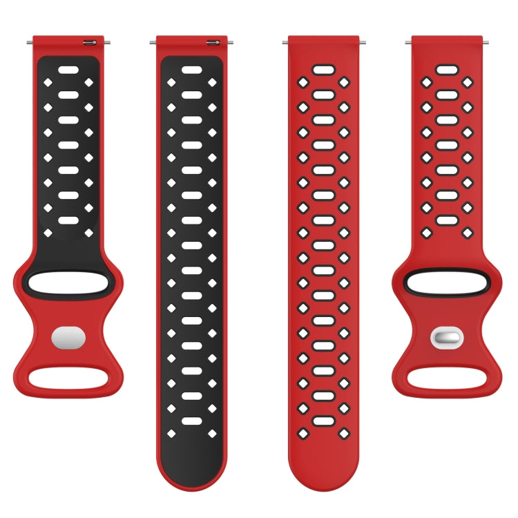 For Samsung Galaxy Watch 5 Pro 45mm 20mm Two-color Diamond Silicone Watch Band