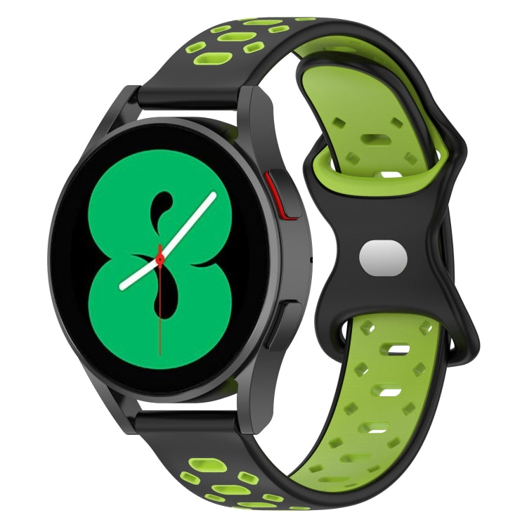 For Samsung Galaxy Watch 5 Pro 45mm 20mm Two-color Diamond Silicone Watch Band