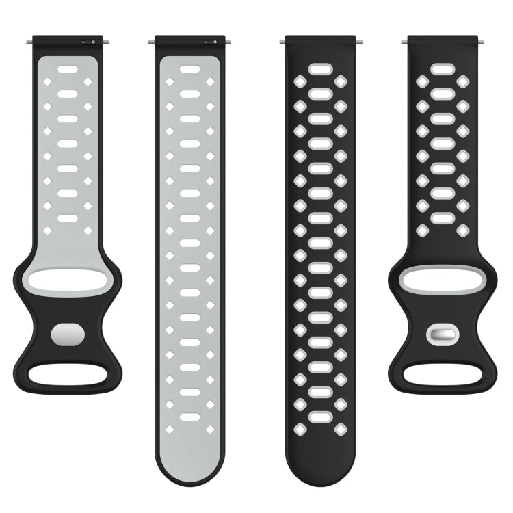 For Samsung Galaxy Watch 5 Pro 45mm 20mm Two-color Diamond Silicone Watch Band