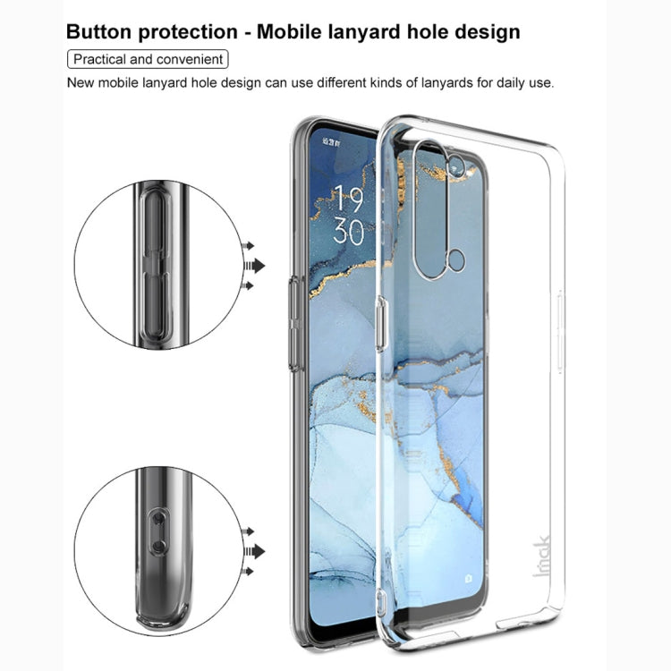 For OPPO Reno3 IMAK Wing II Wear-resisting Crystal Pro PC Protective Case