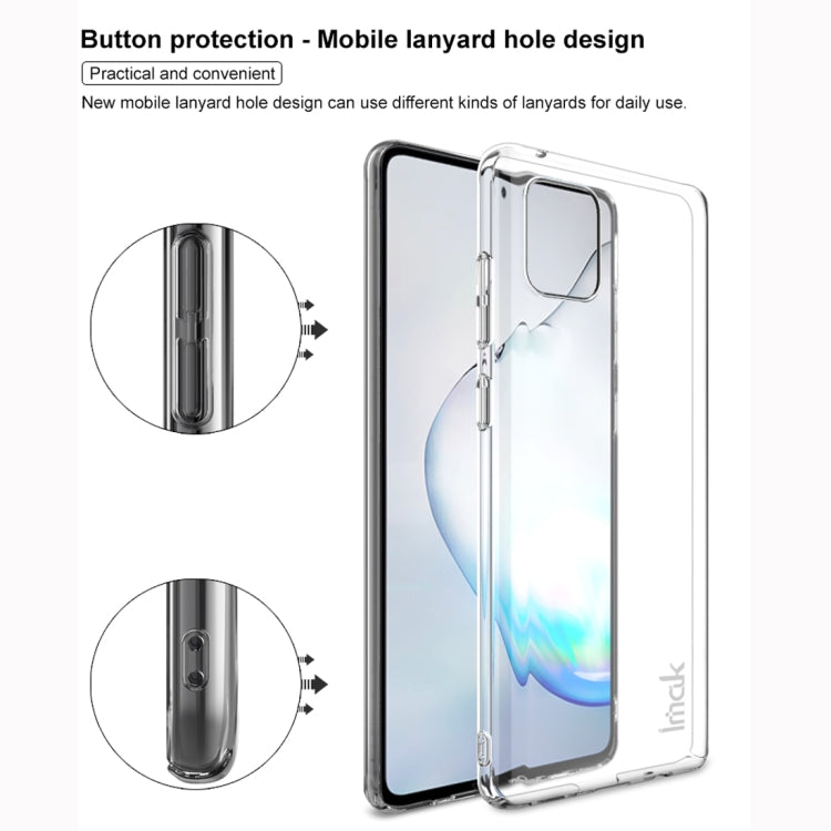 For Galaxy Note10 Lite / A81 IMAK Wing II Wear-resisting Crystal Pro PC Protective Case