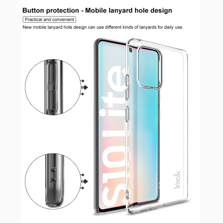 For Galaxy S10 Lite / A91 IMAK Wing II Wear-resisting Crystal Pro PC Protective Case
