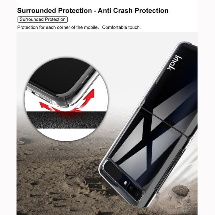 For Galaxy Z Flip IMAK Wing II Wear-resisting Crystal Pro PC Protective Case