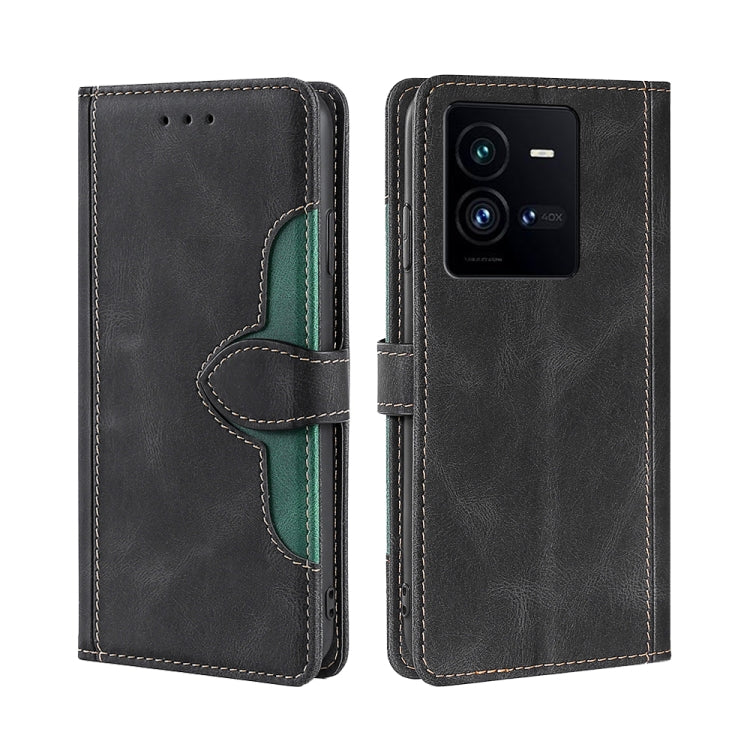 For vivo iQOO 10 Pro 5G Skin Feel Magnetic Buckle Leather Phone Case