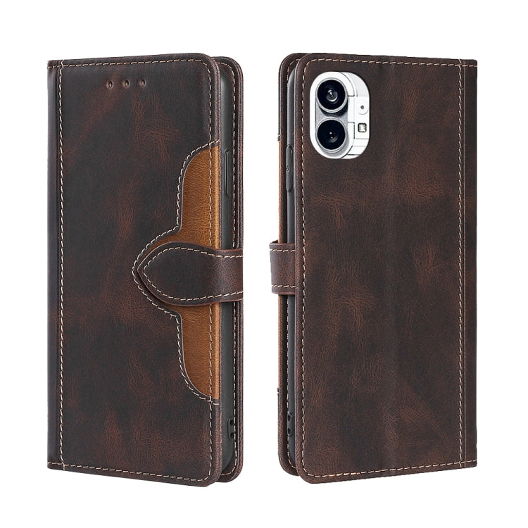 For Nothing Phone 1 Skin Feel Magnetic Buckle Leather Phone Case