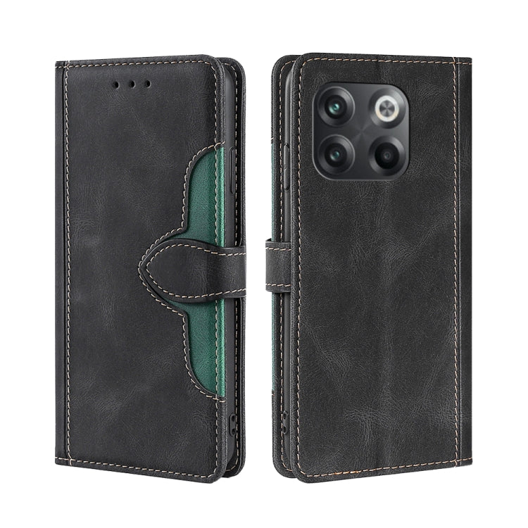 For OnePlus 10T Skin Feel Magnetic Buckle Leather Phone Case