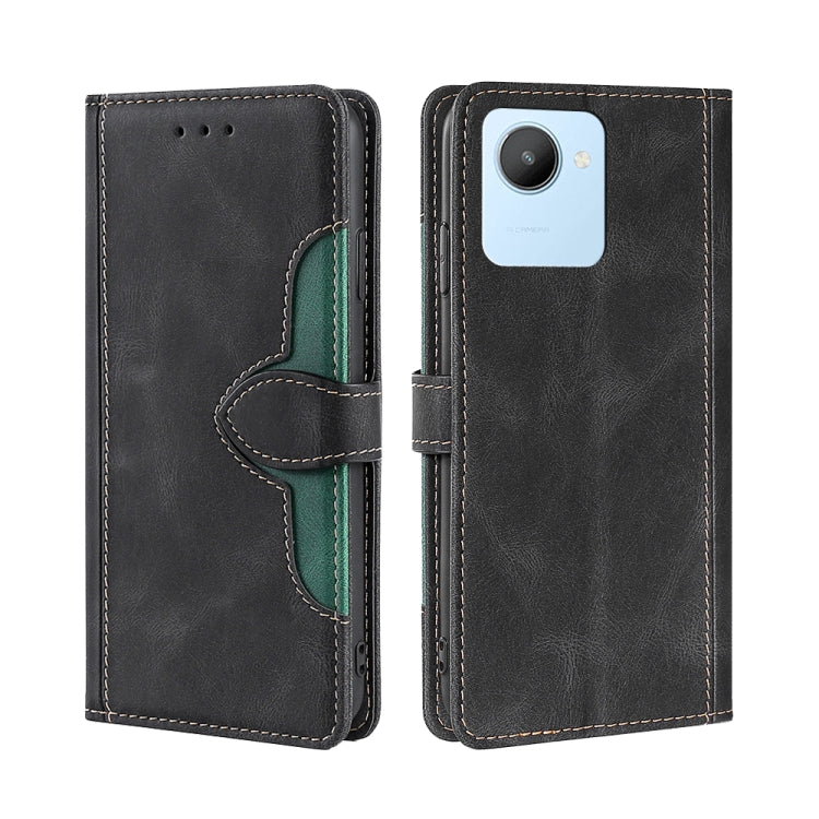 For Realme C30 4G/Narzo 50i Prime Skin Feel Magnetic Buckle Leather Phone Case
