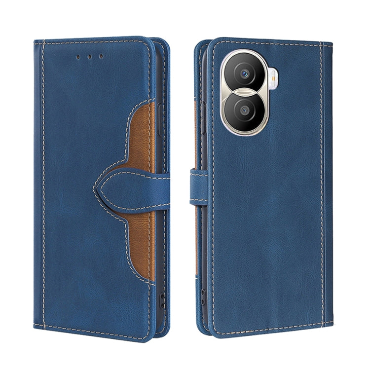 For Honor X40i Skin Feel Magnetic Buckle Leather Phone Case