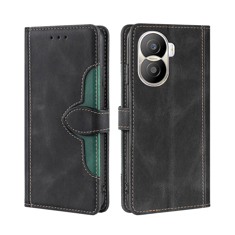 For Honor X40i Skin Feel Magnetic Buckle Leather Phone Case