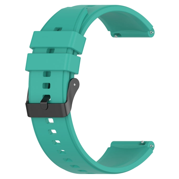 For Samsung Galaxy Watch 5 40mm 20mm Black Buckle Step Silicone Watch Band
