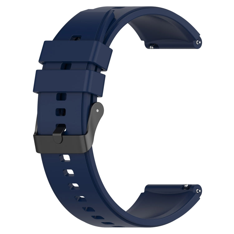 For Samsung Galaxy Watch 5 40mm 20mm Black Buckle Step Silicone Watch Band