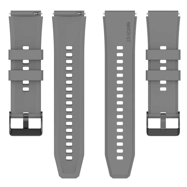 For Samsung Galaxy Watch 5 40mm 20mm Black Buckle Step Silicone Watch Band