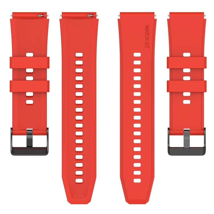 For Samsung Galaxy Watch 5 40mm 20mm Black Buckle Step Silicone Watch Band