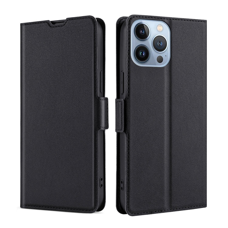For iPhone 14 Pro Ultra-thin Voltage Side Buckle Leather Phone Case
