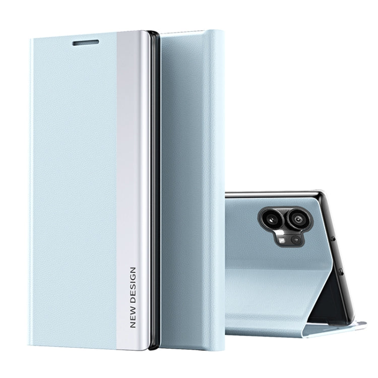 For Nothing Phone 1 Side Electroplated Adsorption Leather Phone Case