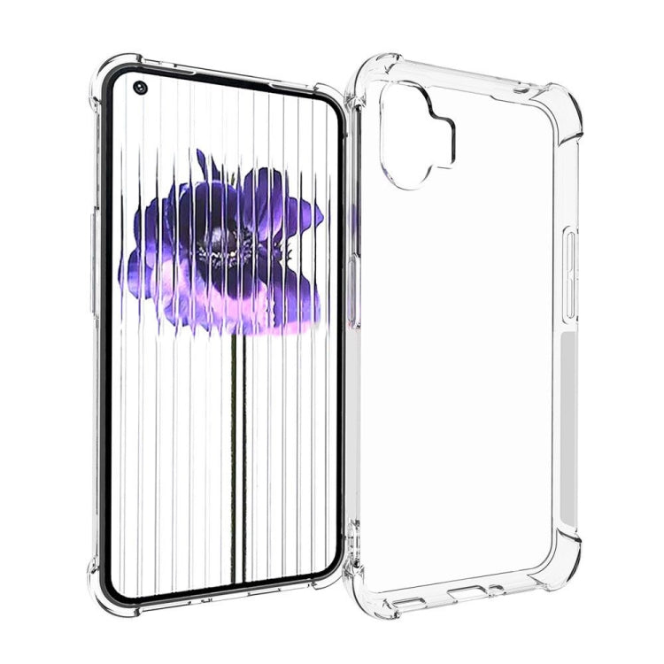 For Nothing Phone 1 Shockproof Non-slip Thickening TPU Phone Case(Transparent)