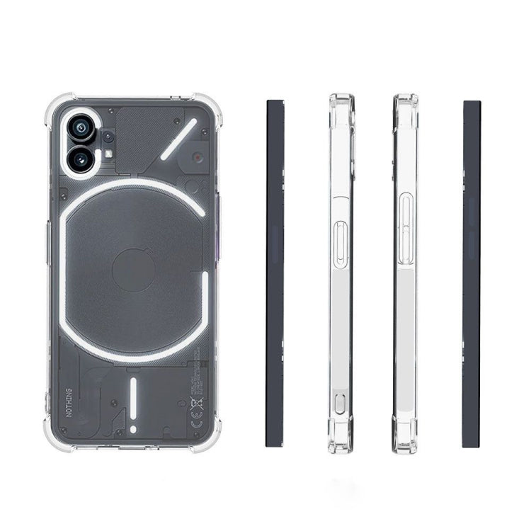 For Nothing Phone 1 Shockproof Non-slip Thickening TPU Phone Case(Transparent)