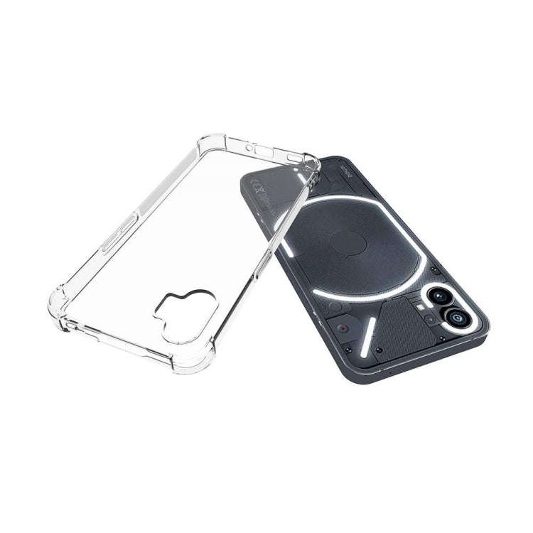 For Nothing Phone 1 Shockproof Non-slip Thickening TPU Phone Case(Transparent)