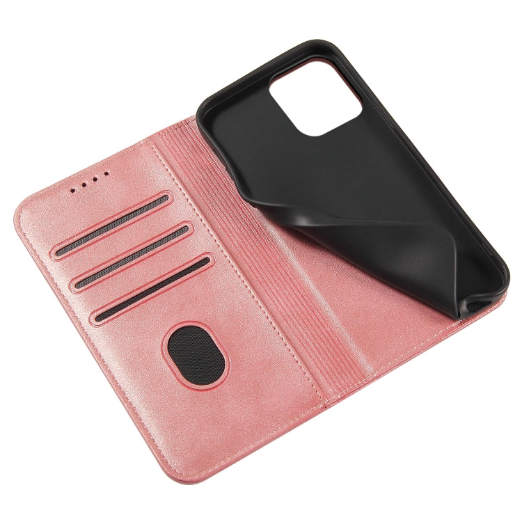 For iPhone 14 Pro Calf Texture Magnetic Flip Leather Phone Case