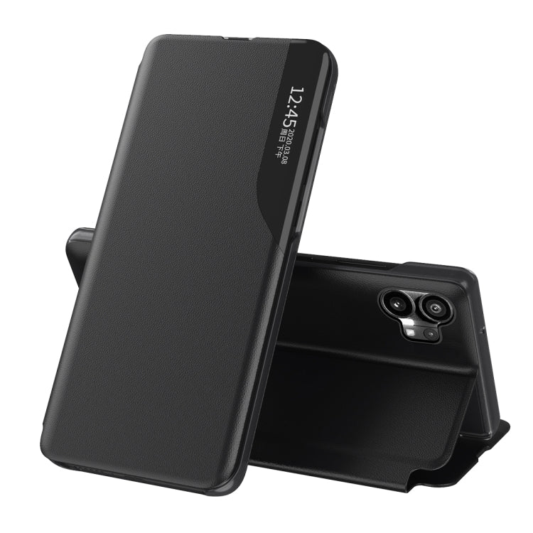For Nothing Phone 1 Attraction Flip Holder Leather Phone Case