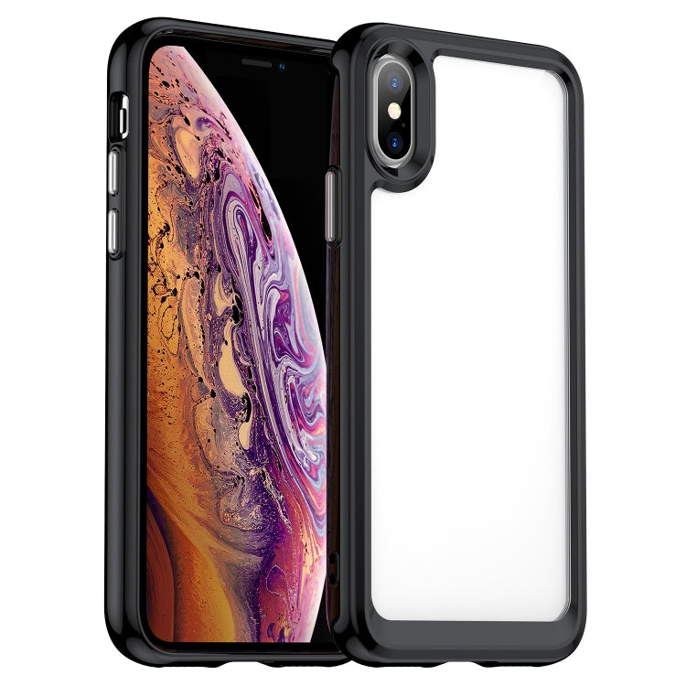 For iPhone XS Max Colorful Series Acrylic + TPU Phone Case