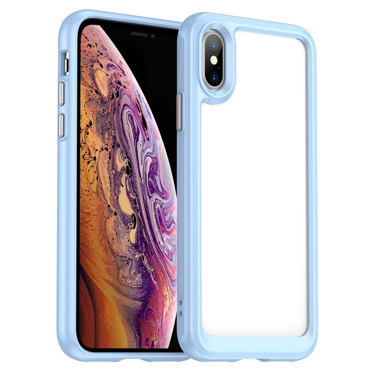 For iPhone XS Max Colorful Series Acrylic + TPU Phone Case