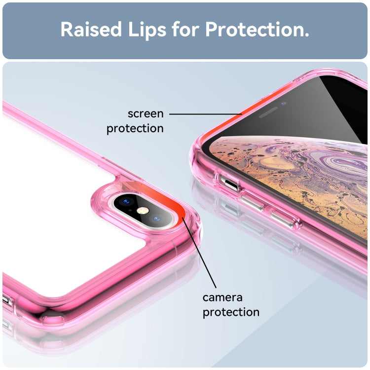 For iPhone XS Max Colorful Series Acrylic + TPU Phone Case