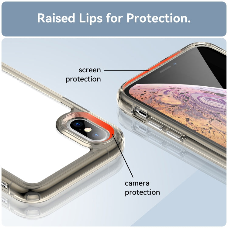 For iPhone XS Max Colorful Series Acrylic + TPU Phone Case