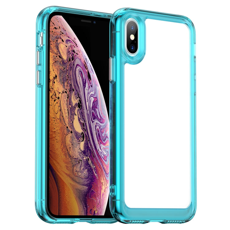 For iPhone XS Max Colorful Series Acrylic + TPU Phone Case
