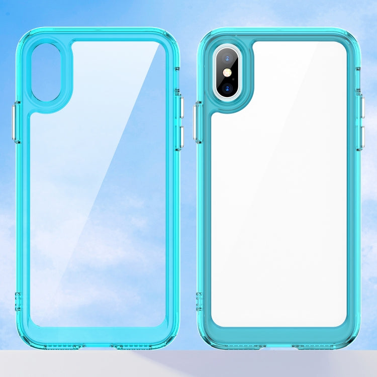 For iPhone XS Max Colorful Series Acrylic + TPU Phone Case