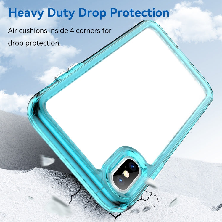 For iPhone XS Max Colorful Series Acrylic + TPU Phone Case