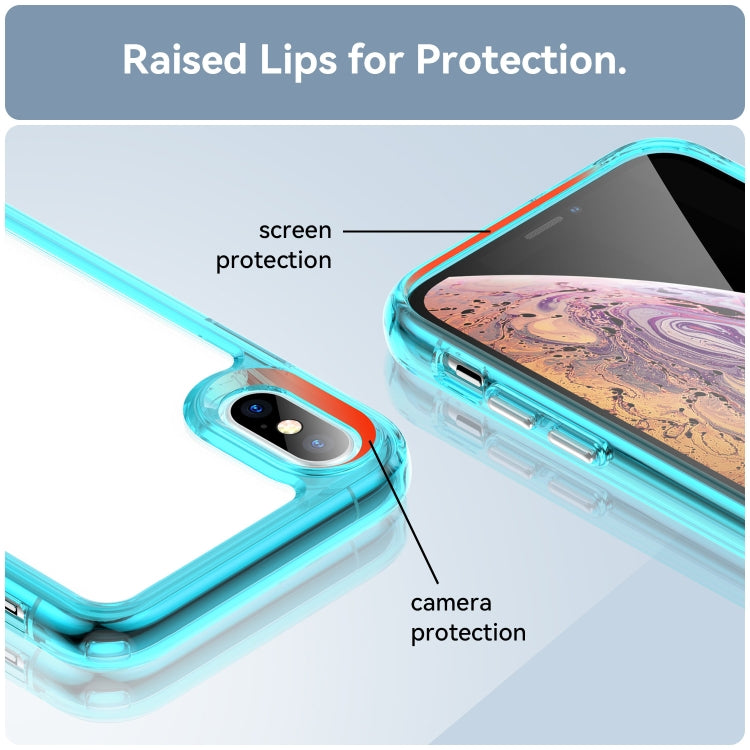 For iPhone XS Max Colorful Series Acrylic + TPU Phone Case
